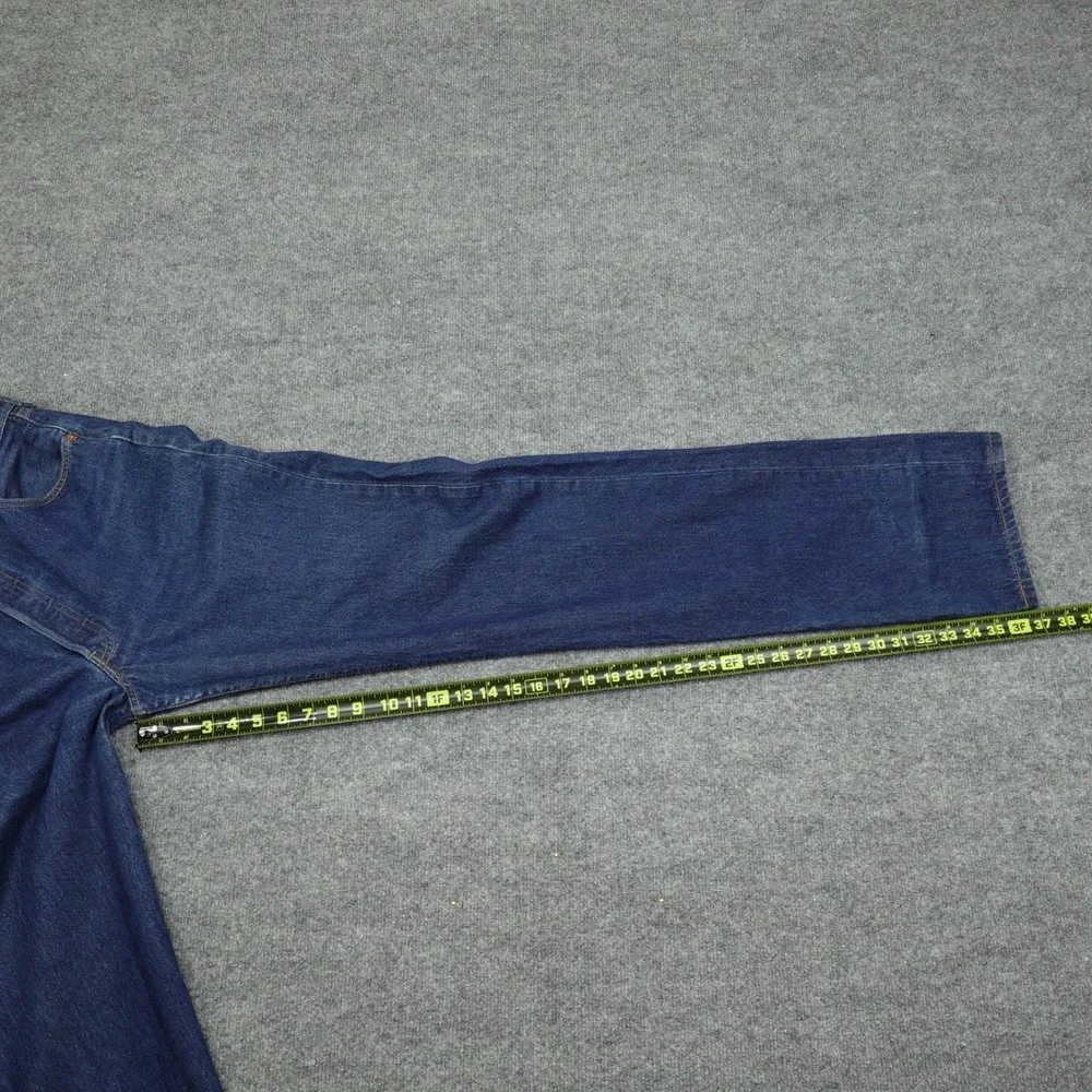 Vintage Levi's 501 Jeans Mens 34x36 Blue Straight Leg Button Fly Dark Wash Denim
